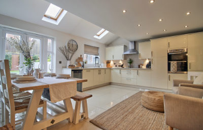 Photo of an open-plan living space in a house in Hinckley